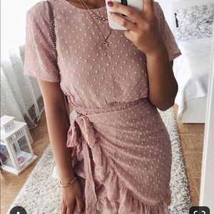 Blush/Pink Wrap (Perfect Solution) Dress